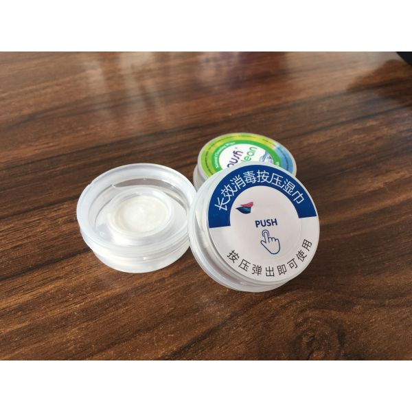 Fast Food and Takeaway Food Services Customized Logo Compressed Wipes for Sports Travel