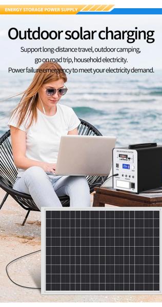 128WH Lifepo4 Solar Generator For Camping Outdoor Solar Panel Power Station