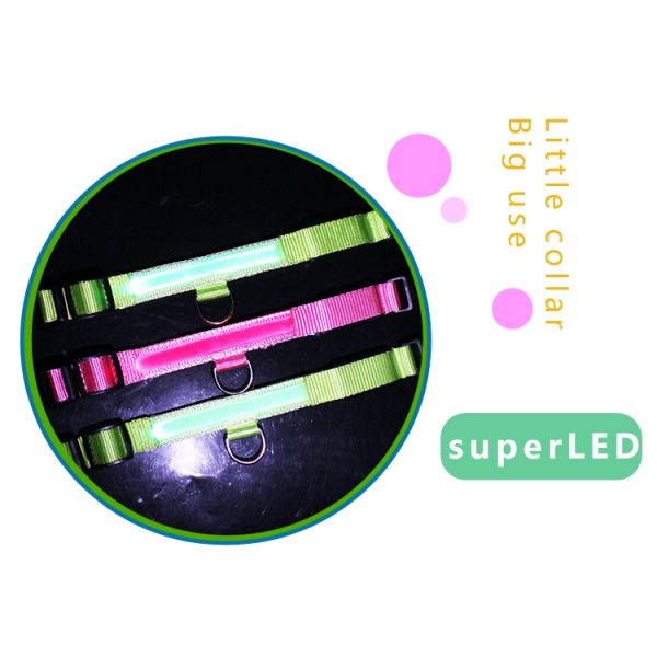 Luminous Waterproof LED Dog Collar Christmas Use Small Flashing