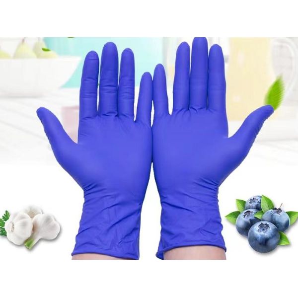 Thickening Purple Disposable Nitrile Glove Industrial 4.5g Gram Nitrile Exam Gloves