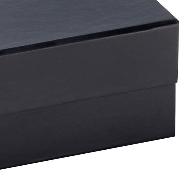 Black Small 11.5*11.5*5CM Foldable Gift Boxes No Ribbon Folding Box