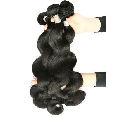 O cabelo peruano humano da onda do corpo de 100% empacota a categoria 7A sem processado