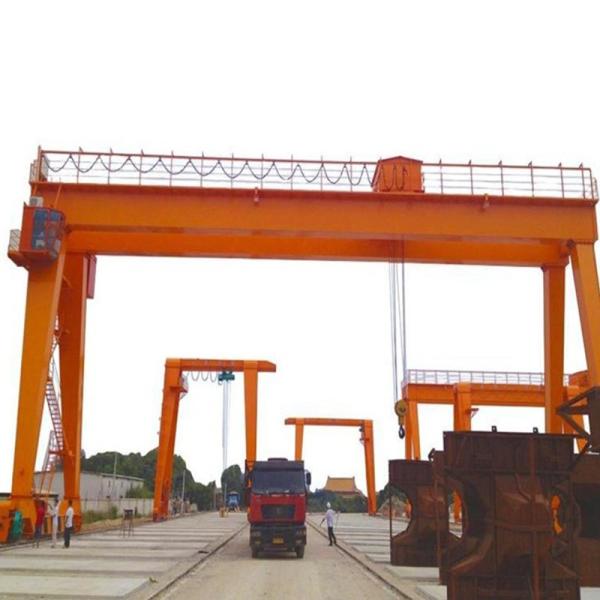 20 Ton A Type Industrial Double Beam Movable Gantry Crane With Rail