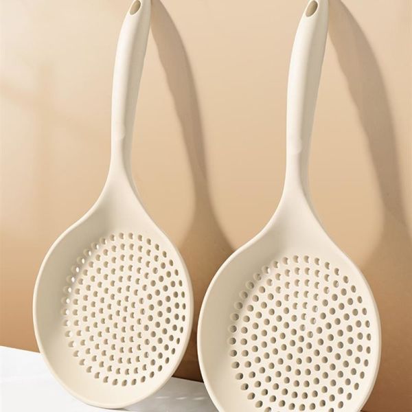 Силиконовый стейк, лопатка, коландер, слотная пастовая ложка, термостойкая, 600 ° F, слотная ложка, ложка для кухонного инструмента