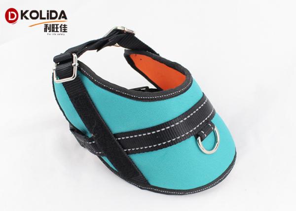 Size S / M / L Blue Reflective Nylon Dog Harness With Neoprene Lining