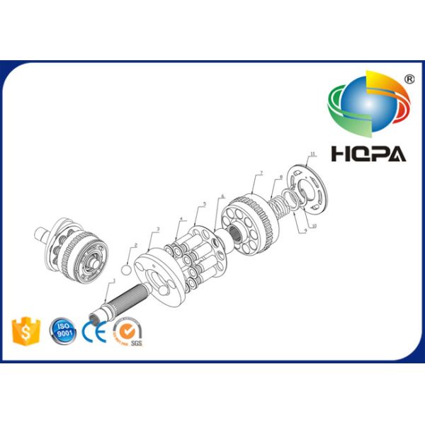 KYB 20450-53469 Model MAG-33V-500-3 MAG33 Hydraulic Spare Parts