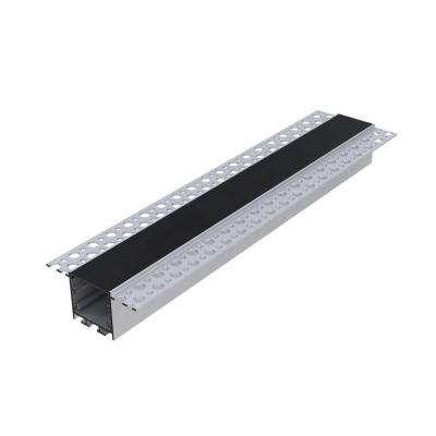 Perfil de LED de gesso cartonado para interior, tira de LED de drywall prata branco preto cor