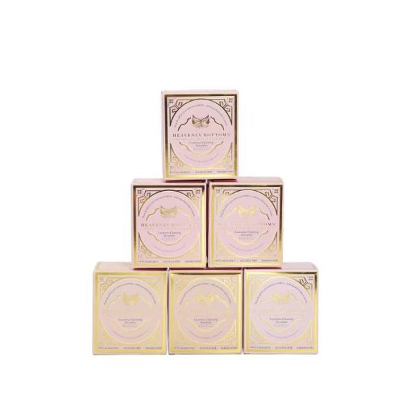 O lado de papel cor-de-rosa do dobro de Tuck End Folding Carton Box imprimiu o carimbo dourado da folha