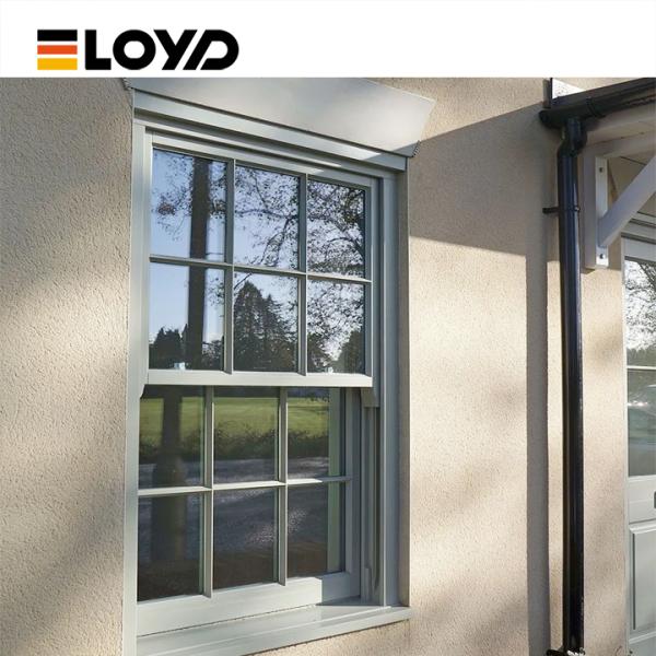 Double Single Hung Window with Energy-Saving Glass and Aluminium Frame