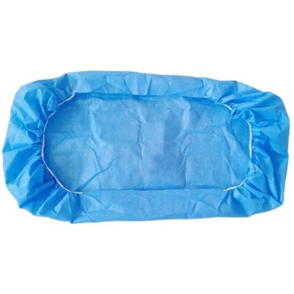 Disposable SMS 3 Layers 90x200cm Waterproof High Quality Beauty Spa Elastic Band Medical Bed Covers