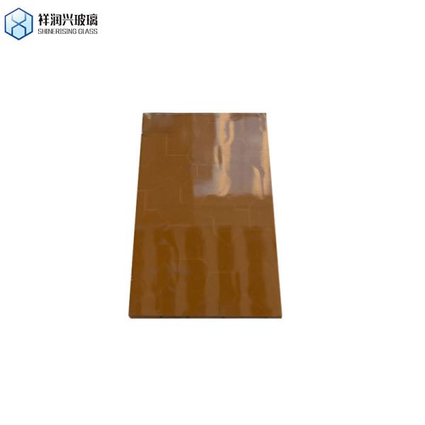 1.8mm-6mm Round Colored Mirrors Home Decoration Tinted Float Glass Brown Embossed Glass