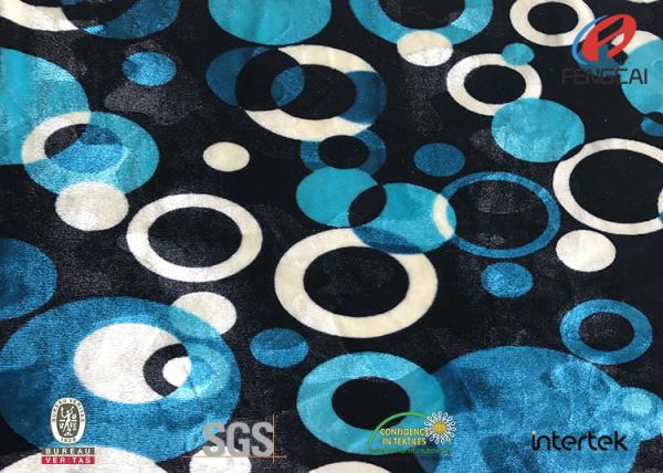 Tela de seda impressa floral de veludo da neutralização, tela FDY 75D+SP 40D do vestido de veludo do estiramento