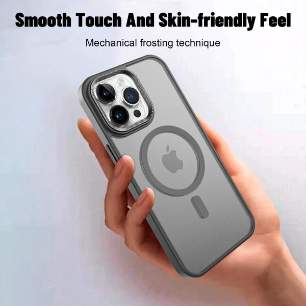 Matte Mag Safe Case Translucent iPhone Shockproof Cover Anti Fingerprint