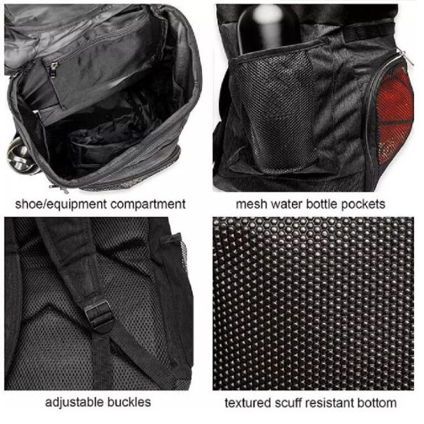 Водостойкая сумка рюкзака баскетбола ткани Оксфорда полиэстера