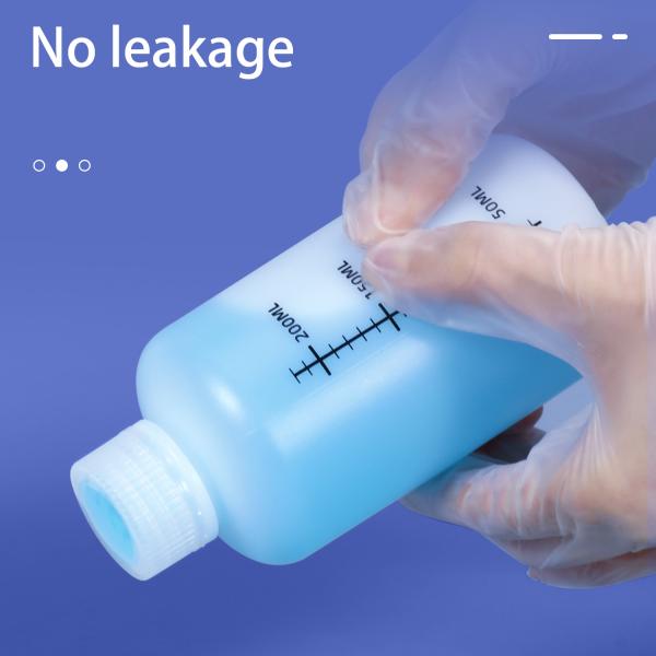 Bouteille en plastique à cou étroit avec ligne de mesure Contenant d'emballage de médicament liquide