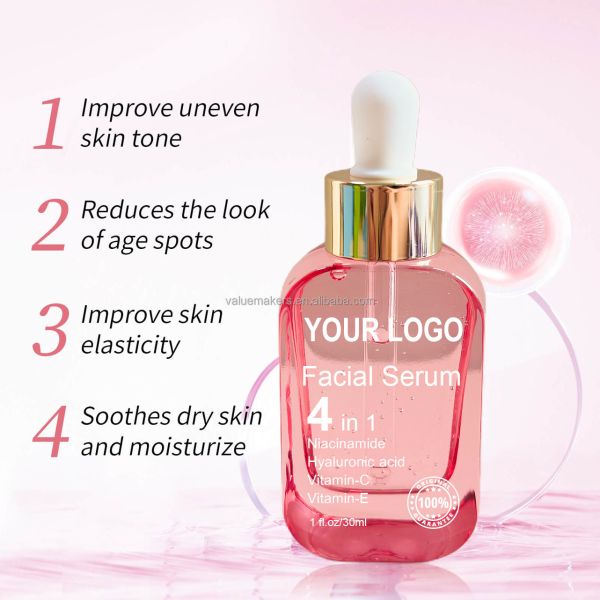 4In1 Whitening Facial Serum Cosmetic OEM Product Vitamin C Serum