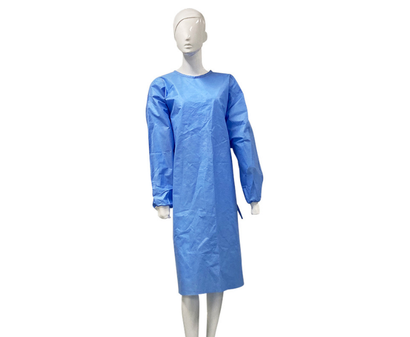 Anti Blood Disposable Surgical Gown , 120*140cm SMS Medical Gown Anti Alcohol
