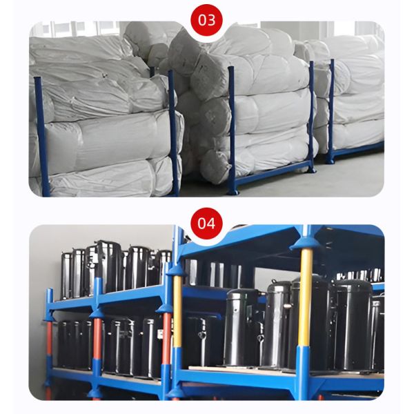 Steel Pallet Industrial Movable Warehouse Storage Rack Stackable Easy Handling Design