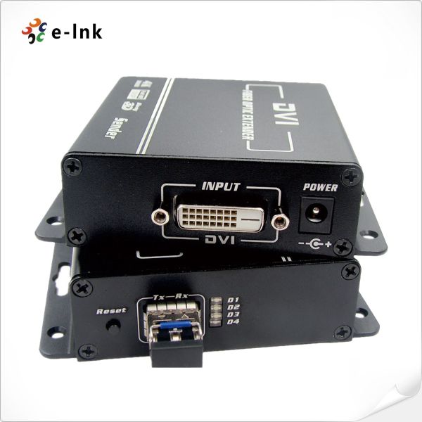 Наполнитель DVI оптического волокна конвертера 4K DVI KVM волокна видео- к оптически конвертеру