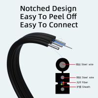 Cable de queda de núcleo 1 2 4 Gjyxch Ftth Fibra Óptica