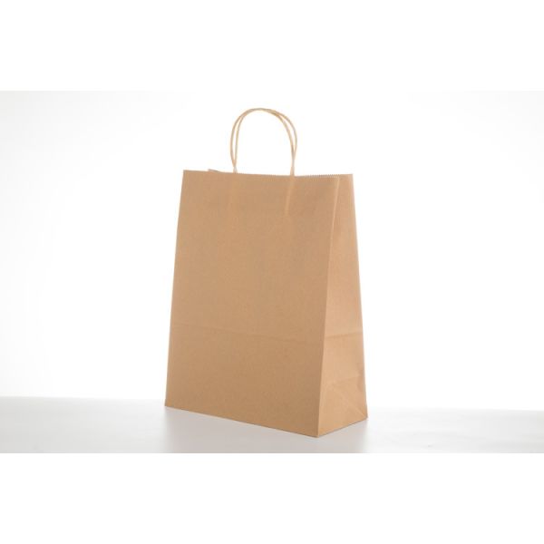 15 Colors Paper Gift Bags With Handles Bulk , Food Tote Bags 22X16X10 Cm