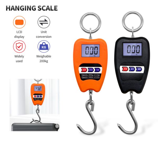 OEM Customizable 200kg Capacity Heavy Duty Stainless Steel Hanging Hook Scales Personal Digital Smart Weighing Scale