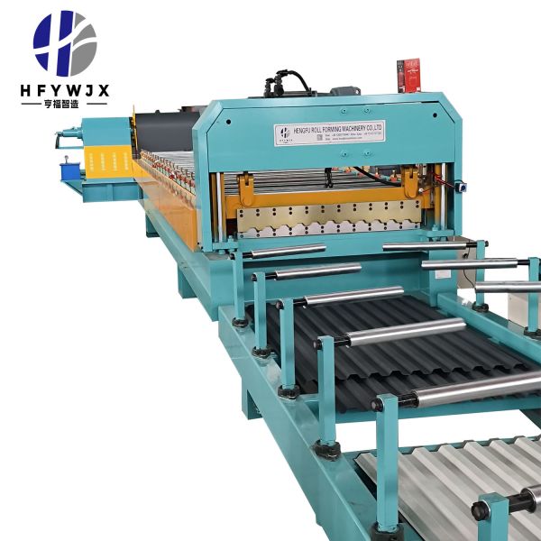 PLC Intelligent Trapezoidal Roll Forming Machine 40m/Min with 23 Stations