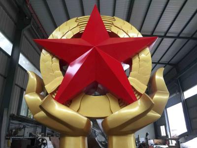 Esculturas de bronze cinco do jardim do ODM/OEM - verniz de bronze do cozimento da estrela aguçado