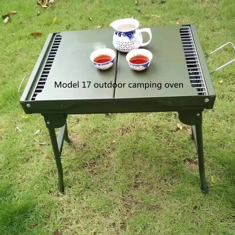 304 Stainless Military Camping Gear Grill Foldable Portable Space Saving
