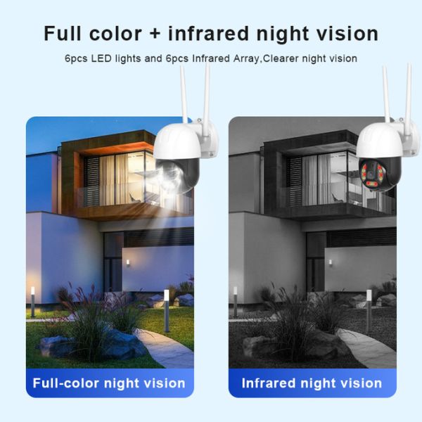 Full HD 1080p 4G наружная Ptz Wifi камера видеонаблюдения с слотом для SIM-карты