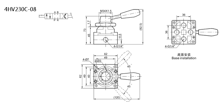 HV/K/4HV Hand Switch Valve