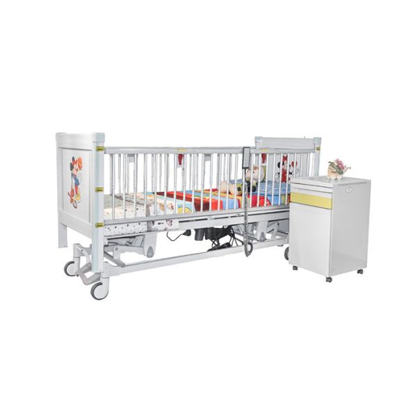 Five Function Electric Pediatric Hospital Beds With Telescopic Aluminum Alloy Side Rails