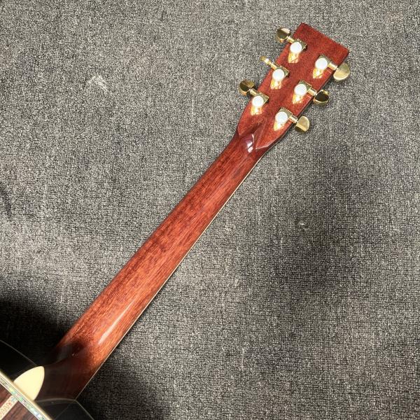 Custom M Style Solid Cedar Top D45caa Dreadnought Acoustic Guitar with Solid Rosewood Back Side, customized logo on headstock
