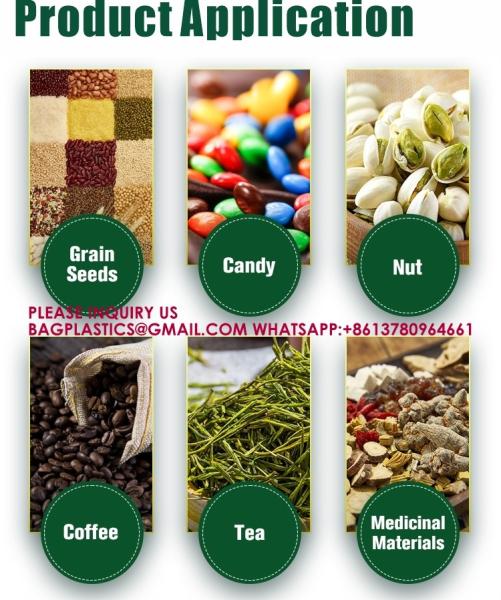Resealable Food Packaging Stand Up Pouches Dried Fruit Snacks Zip Bags Self-Sealing Bags