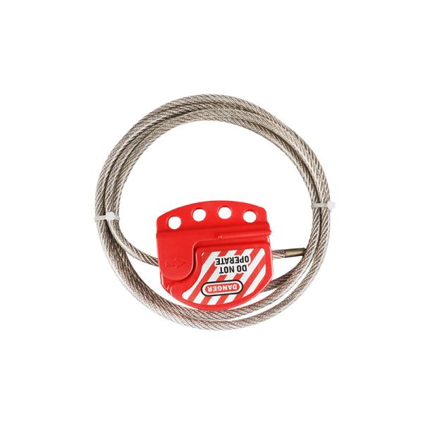 1.8 Meter Adjustable Cable Lockout With 6 MM Anti UV PVC Outer Layer