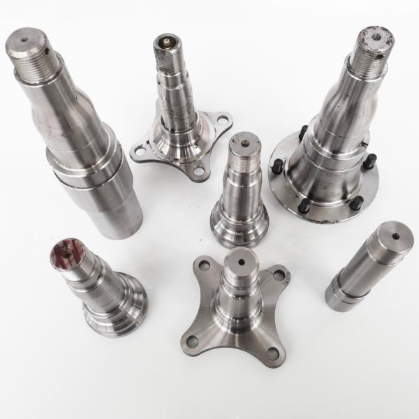 Carbon Steel Antirust Trailer Axle Spindle , Sand Blast High Precision Forging Parts