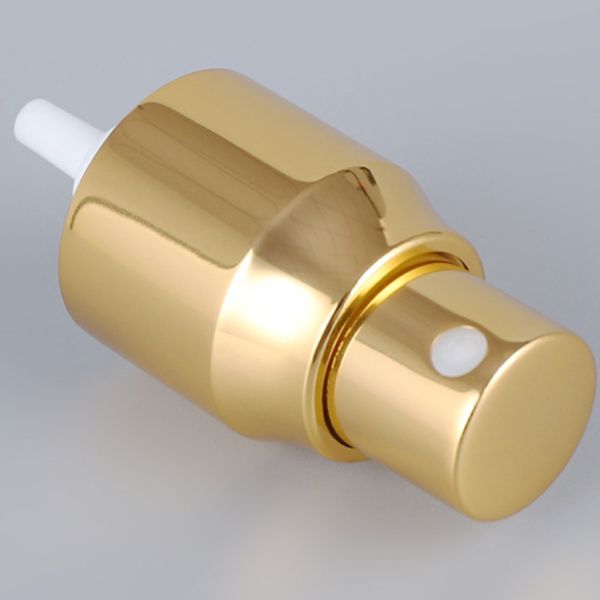 Small Gold Aluminum Cap 20/410 Fine Mist Sprayer With Tube