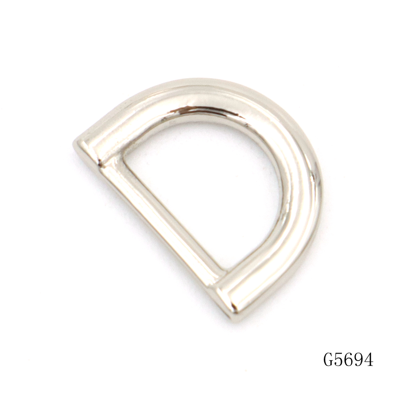 12mm Flat D Ring Buckle for Bags | Zinc Alloy Metal Hardware
