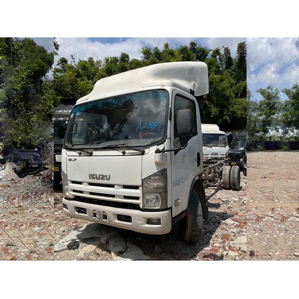 Camiões Usados Isuzu 600p ELF 4X2 Camião Leve Usado 175hp Motor Diesel Camião Cargo Camião