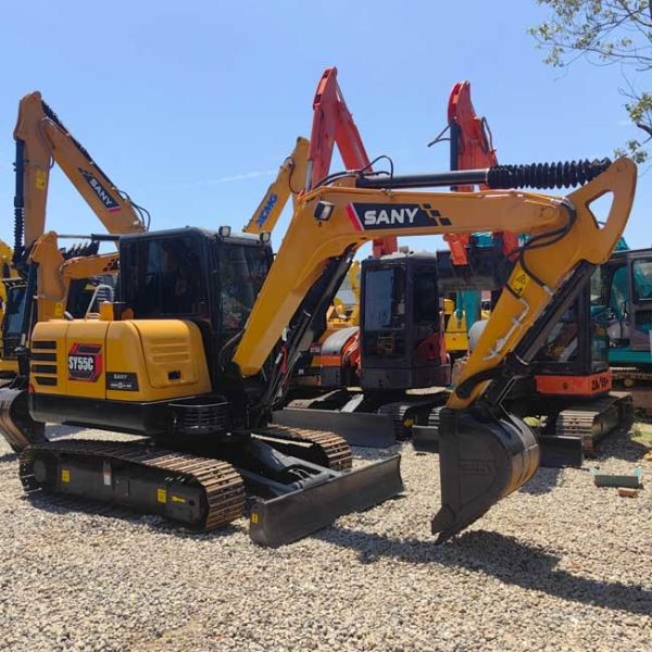 0.1m3 Bucket Capacity 5.5tons SANY SY55C Used Little Crawler Excavator