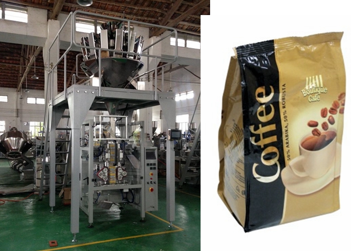 Высокоскоростные машины упаковки мешка еды, машина уплотнения заполнения формы кофе вертикальная