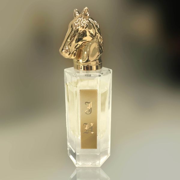Высококачественная роскошная крышка флакона духов головы формы лошади тяжеловеса 96g Zamac