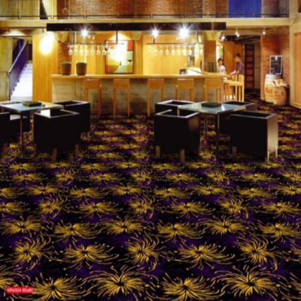 Fluorescent Commercial Floor Tile D Firework Pattern Jacquard Style