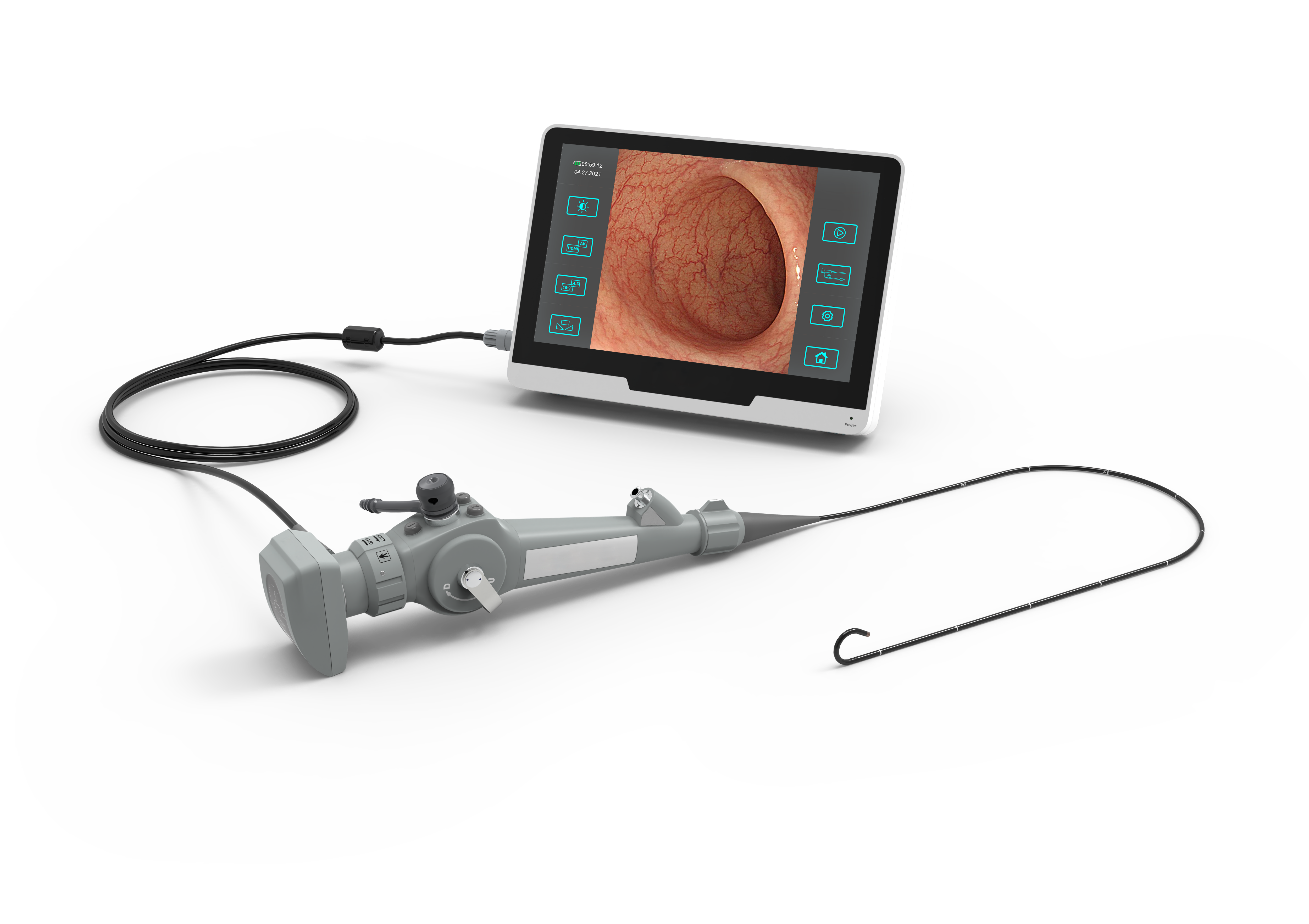 Диаметр 2.8mm медицинского оборудования гибкого Endoscope ветеринарный