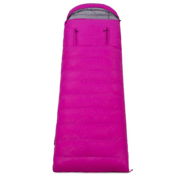 Lightweight Goose Down Sleeping Bags For Adults Pink Red Purple Blue Appearance