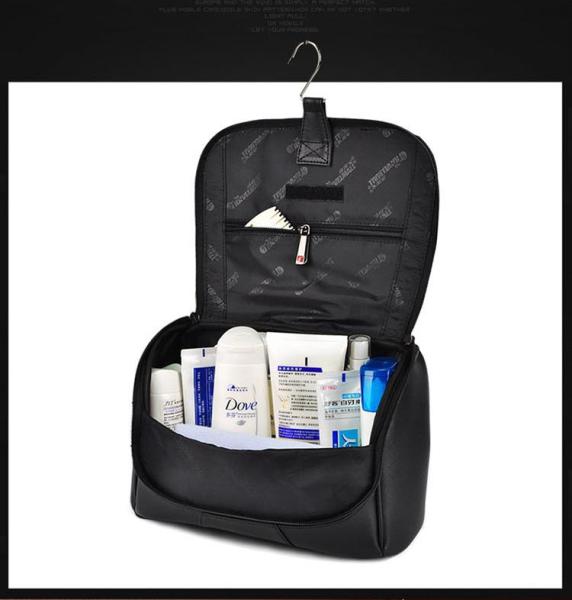 2015 Custom Make Up toiletry promotional fashion elegant cosmetic makeup bag for man