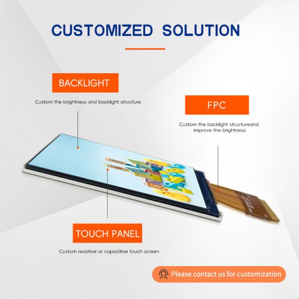 2-дюймовый 240 * 320 Маленький LCD дисплей с 400-нитным интерфейсом и SPI