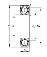 Подшипник электрического двигателя высоких шарикоподшипников паза надежности глубоких прочный