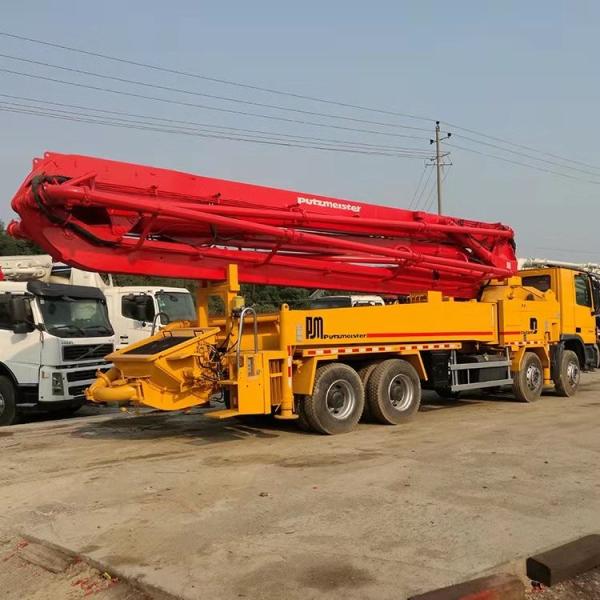 Putzmeister 42m Benz Second Hand Concrete Pump Truck 140m3/H 290kw