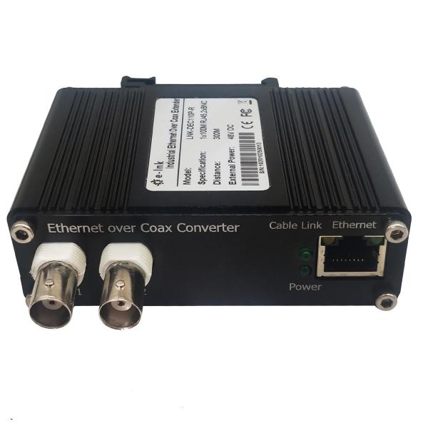 Prolongamento coaxial industrial Cat5UTP até 100m do Internet do trilho do RUÍDO